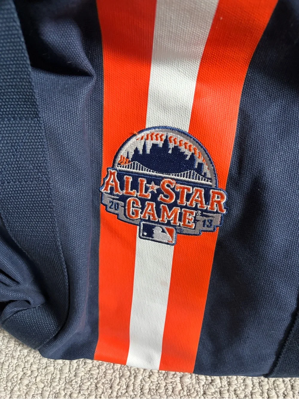 2013 MLB New York mets baseball All Star Game full zip canvas carry all bag